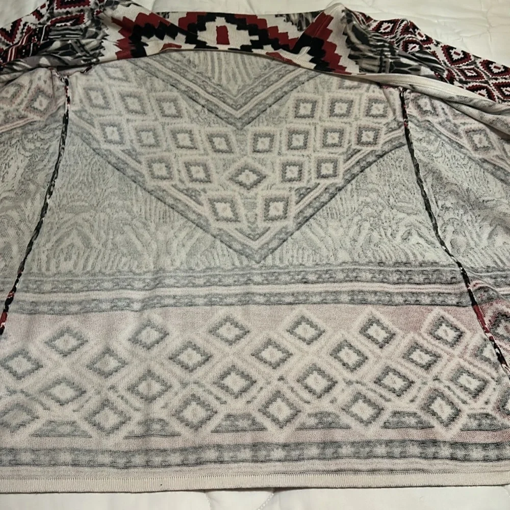 Chicos cardigan geometric animal print